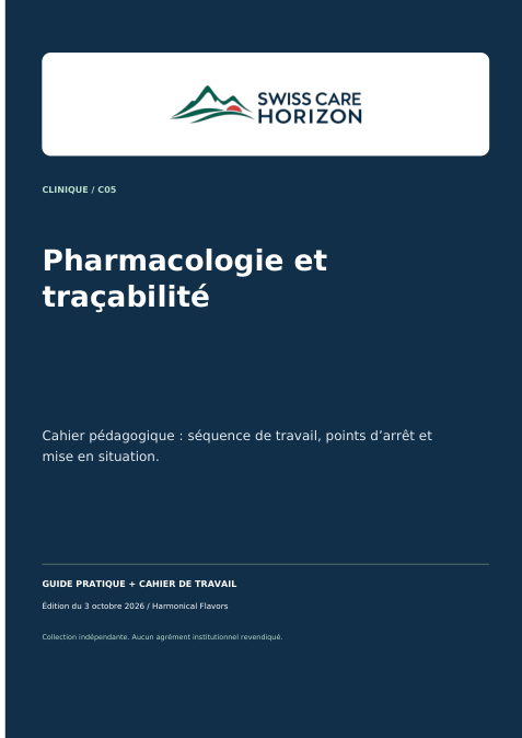 Couverture : Pharmacologie et traçabilité